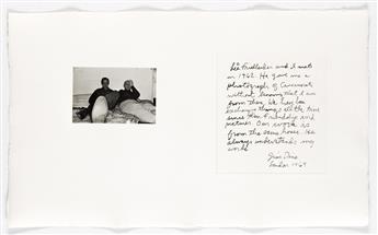 LEE FRIEDLANDER (1934- )/JIM DINE (1935- ) A selection of 8 plates from the portfolio Photographs & Etchings.